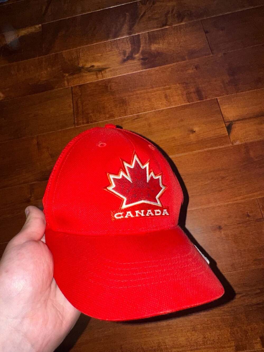 Nike Team Canada Dri-Fit Red Adjustable Baseball Hat Cap